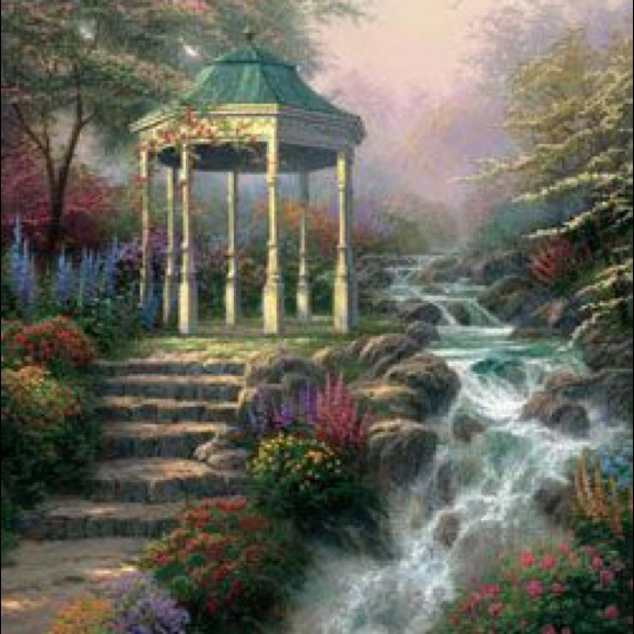 Thomas Kinkade Sweetheart Gazebo signed & Numbered - Picture 3 of 3